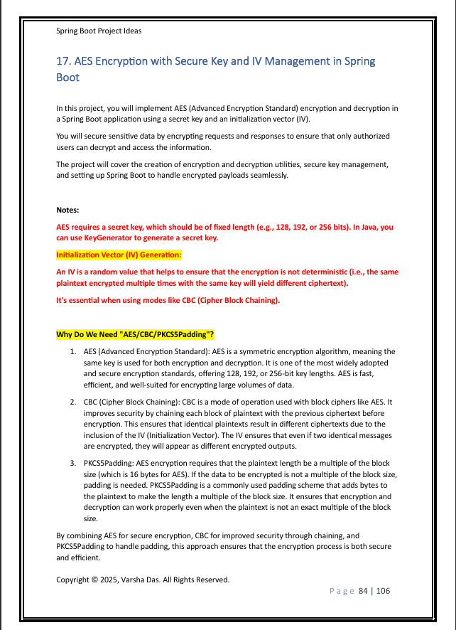 Spring Boot Project Ideas Handbook