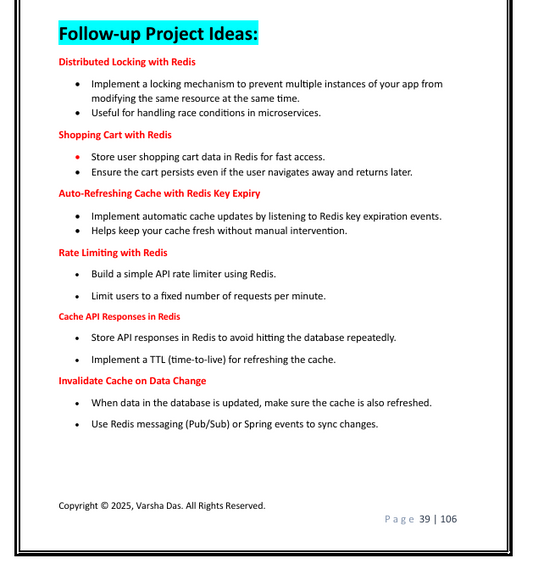 Spring Boot Project Ideas Handbook